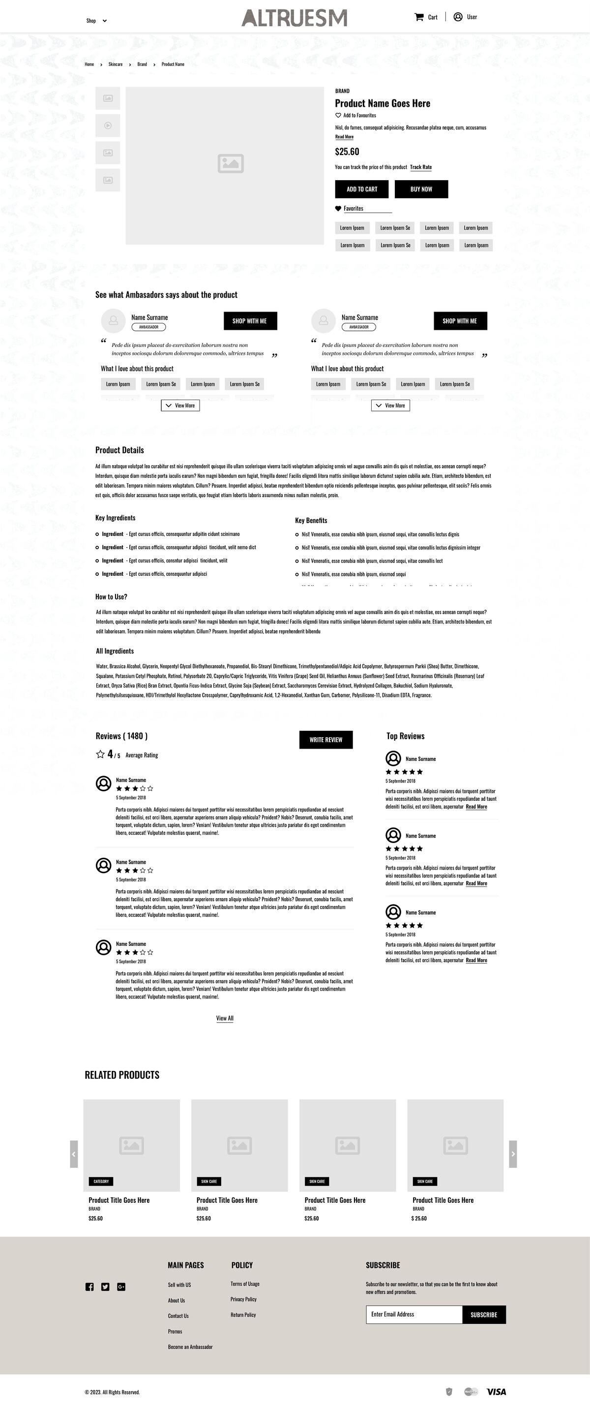 Altrueism product detail