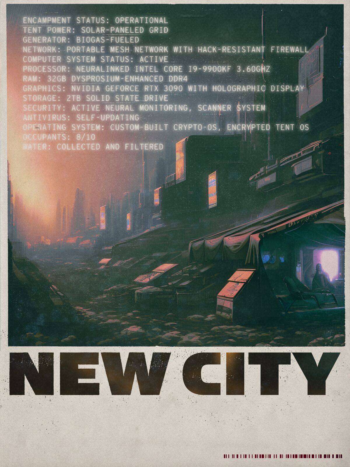 New City concept poster, settlement