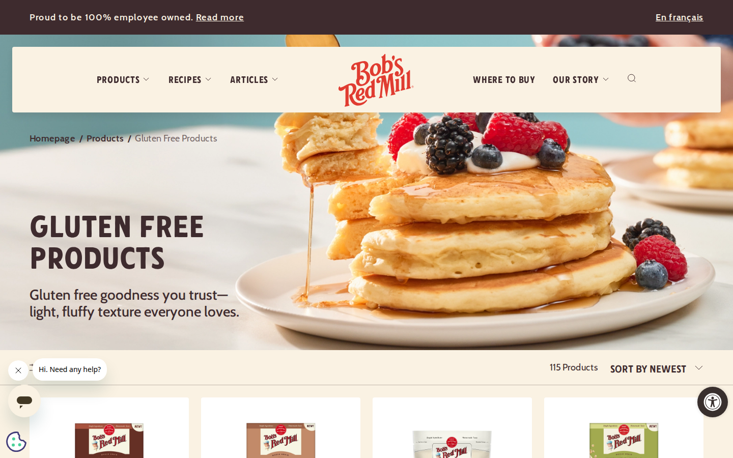 Gluten Free products