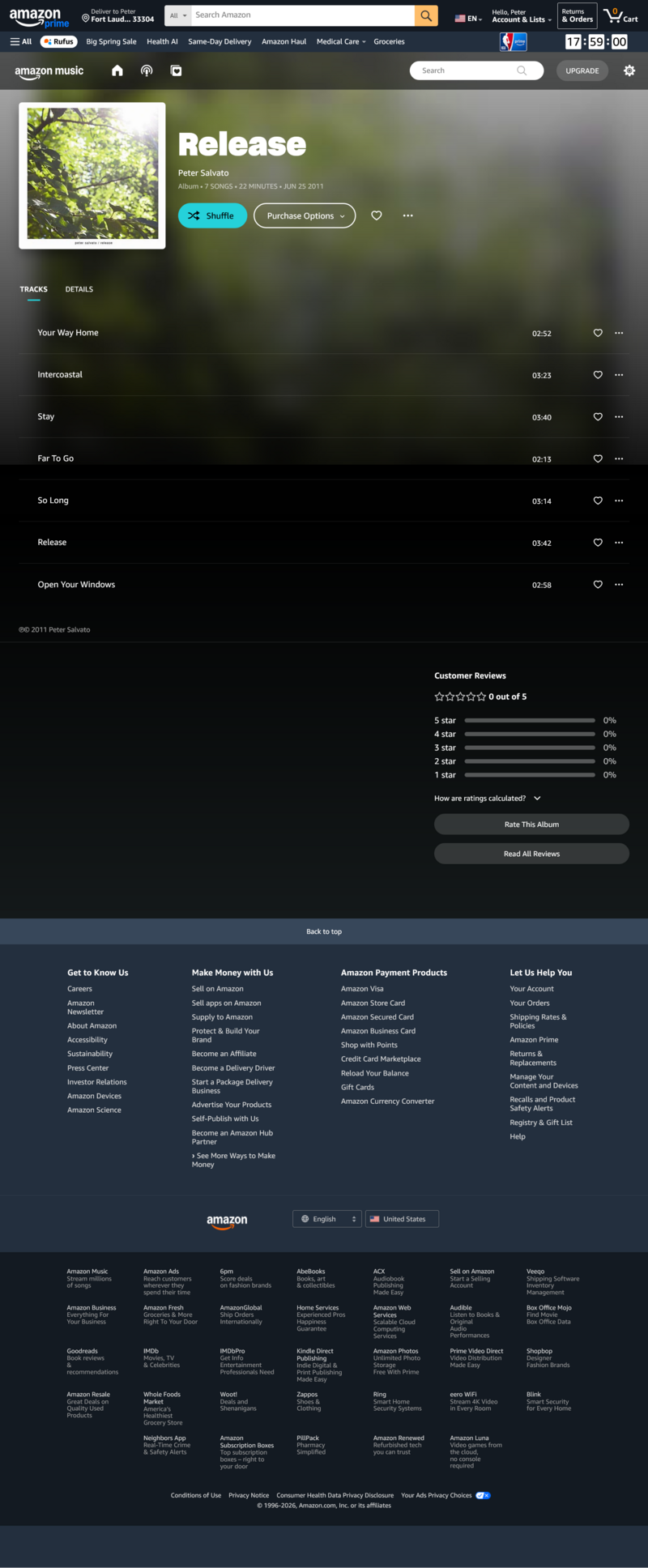 Release on Amazon Music